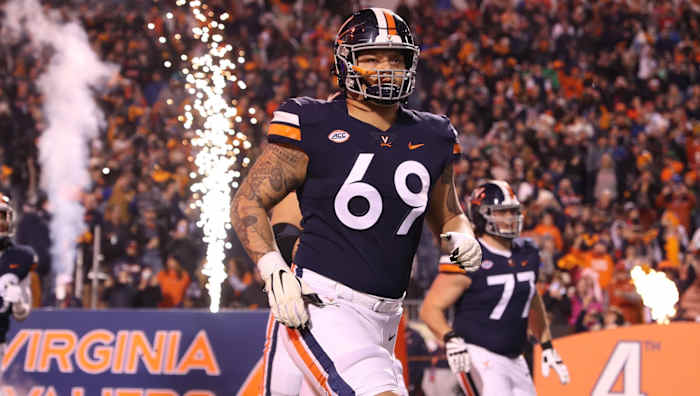 Former Virginia offensive lineman Chris Glaser has signed with the New York Jets